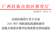 喜讯：米乐官网教师在2023年广西职业院校教师教学技能大赛课堂教学比赛斩获2项一等奖