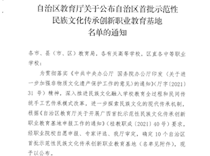 喜讯：米乐官网民族文化（苗族扎染、蜡染）传承创新教育基地荣获自治区首批示范性民族文化传承创新职业教育基地